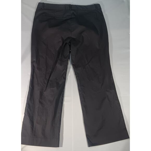 J.Crew Black Stretch Cotton Pants Womens 4 Straight Leg Work Career minimalist - Picture 5 of 5